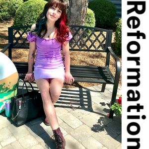 Reformation “Lavender Ombré” Miami Dress